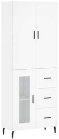 vidaXL Ντουλάπι Λευκό 69,5x34x180 εκ. από Επεξεργασμένο Ξύλο