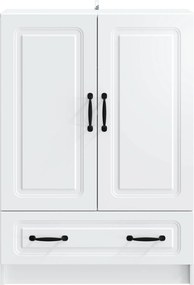 vidaXL Πλαϊνό γραφείο Λευκό 66 x 34,5 x 92 εκ. Επεξεργασμένο Ξύλο
