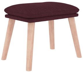 vidaXL Υποπόδιο Μοβ 45 x 29,5 x 35 εκ. Υφασμάτινο