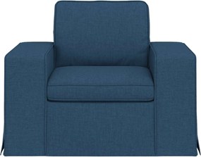 vidaXL Καναπές 60cm Μπλε Μέταλλο