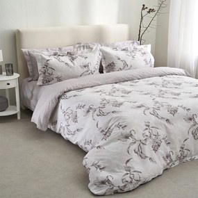 Σεντόνια Victoria-1 (Σετ 4τμχ) Grey Vesta Home Υπέρδιπλo 240x270cm 100% Βαμβακοσατέν