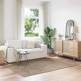 vidaXL Αντιολισθητικό Σαγκί Χαλάκι Καφέ 160 x 230 cm PP