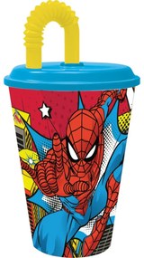 Κούπα με Καλαμάκι με Spider-Man CZ11366 430 ml