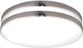 Φωτιστικό Πλαφονιέρα Aca Gozo V284913C40CH Silver/White