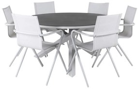 Σετ Τραπέζι και καρέκλες Dallas 2360, Spraystone, Μέταλλο, Ύφασμα | Epipla1.gr