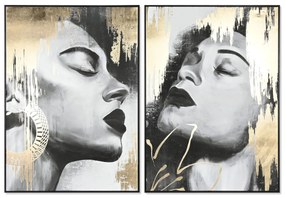 Καμβάς DKD Home Decor πολυστερίνη Καμβάς 100 x 4 x 140 cm