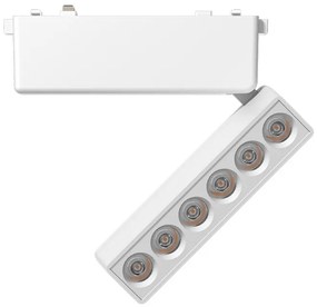 Φωτιστικό LED 6W 3000K για Ultra-Thin μαγνητική ράγα σε λευκή απόχρωση D:12,2cmX8cm (T03301-WH) - T03301-WH - 1.5W - 20W - T03301-WH