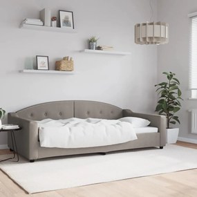 Καναπές Κρεβάτι Taupe 100 x 200 εκ. Υφασμάτινος - Μπεζ-Γκρι