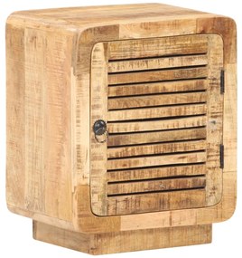 vidaXL Κομοδίνο 40 x 30 x 50 εκ. από Ακατέργαστο Ξύλο Μάνγκο