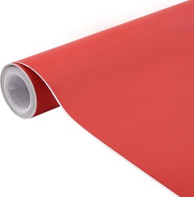vidaXL Μεμβράνη Αυτοκινήτου Κόκκινο Ματ 100 x 150 εκ.