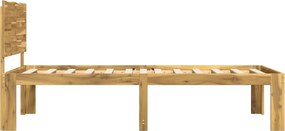 vidaXL Μονό Κρεβάτι με Κεφαλάρι ROSTOCK Λευκό 90 x 190 cm