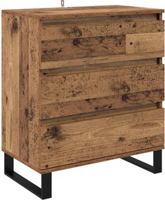 vidaXL Πλαϊνό γραφείο Παλιό Ξύλο 60 x 35 x 70 cm Επεξεργασμένο ξύλο