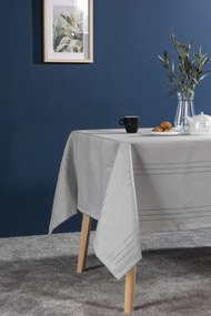 Stewehome Τραπεζομάντηλο από πολυεστέρα με ορθογώνιο σχήμα και απλό σχέδιο Γκρι 160x220 cm
