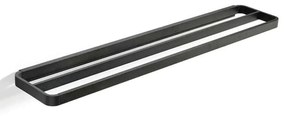 Κρεμάστρα Πετσέτας Διπλή Rim 14641 70x12,5x2,5cm Black Zone Denmark Aluminium