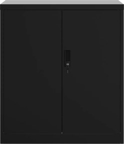 vidaXL Αρχειοθήκη Μαύρη 79 x 40 x 90 εκ. από Ατσάλι