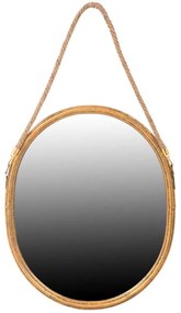 Καθρέπτης Rope 373-92-008 41x2,5x79cm Gold Metal, Glass