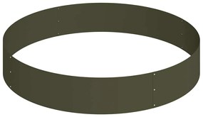 vidaXL Γλάστρα Κήπου Λαδί 120 x 120 x 20 εκ. Ατσάλι