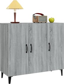 vidaXL Ντουλάπι Γκρι Sonoma 90 x 34 x 80 εκ. από Επεξεργασμένο Ξύλο
