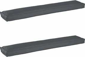 vidaXL Σετ Μαξιλαριών Πάγου 2 pcs Ανθρακί 200 x 40 x 8 εκ.