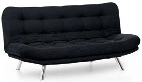 Καναπές - Κρεβάτι Τριθέσιος Misa 859FTN2805 200x105x95cm Black