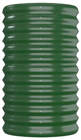 vidaXL Ζαρντινιέρα Πράσινη 152x40x68 εκ Ατσάλι με Ηλεκτρ. Βαφή Πούδρας