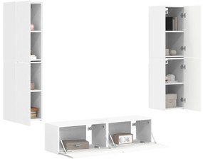 vidaXL 3 pcs Λευκό