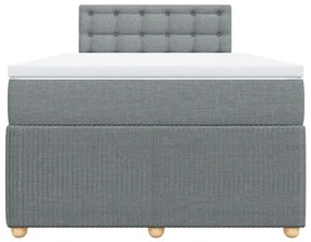 ΚΡΕΒΑΤΙ BOXSPRING ΜΕ ΣΤΡΩΜΑ ΑΝΟΙΧΤΟ ΓΚΡΙ 120X200 ΕΚ. ΥΦΑΣΜΑΤΙΝΟ 3289737