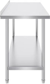 VEVOR Stainless Steel Work Table Commercial Kitchen Work Food Prep Table 24"x60"