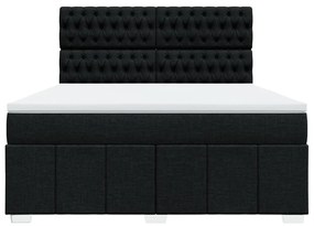 ΚΡΕΒΑΤΙ BOXSPRING ΜΕ ΣΤΡΩΜΑ ΜΑΥΡΟ 180X200 ΕΚ. ΥΦΑΣΜΑΤΙΝΟ 3291756