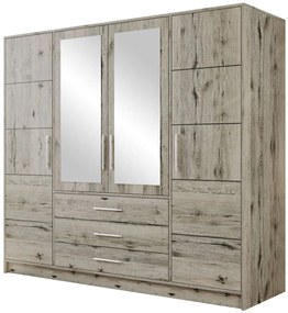 Ντουλάπα Bali 4D τετράφυλλη-Kafe Anoixto