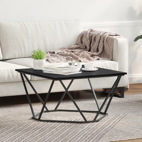 vidaXL Τραπεζάκι σαλονιού Μαύρο Δρυς 80x80x45 εκ. Κατασκευασμένο από Ξύλο