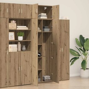 vidaXL Ντουλάπι αποθήκευσης 3 pcs Artisan Oak 70 x 42,5 x 185 εκ