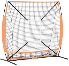 vidaXL Μπέιζμπολ & Σόφτμπολ Μαύρο 180 x 90 x 153 εκ. Πολυεστέρας