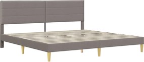 vidaXL Σκελετός Κρεβατιού Taupe 180 x 200 cm Πολυεστέρας