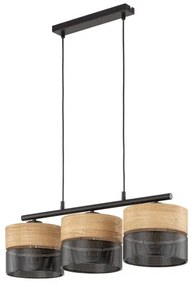 Κρεμαστό Φωτιστικό Οροφής 3xE27 15W IP20 Μαύρο Nicol 4801 TK Lighting-4801-Μαύρο 4801