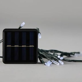 Eurolamp Σειρά 80 LED Ψυχρό Με Ακρυλική Επέκταση Ηλιακού Συλλέκτη Με 8 Προγράμματα 8m IP44 Πράσινο Καλώδιο 600-04100