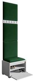 Σετ διαδρόμου Trenton 141, 65x34cm, 23 kg, Πράσινο, Ταπισερί, Πλαστικοποιημένη μοριοσανίδα, Τοίχου, Εντοιχισμένη | Epipla1.gr