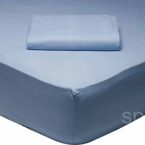 Σεντόνι Ημίδιπλο Με Λάστιχο (120x200+35) Das Home Best Line Γαλάζιο