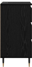 vidaXL Πλαϊνό γραφείο Μαύρη δρυς 35 x 40 x 70 εκ. Επεξεργασμένο ξύλο