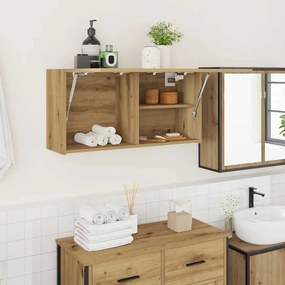 vidaXL Ντουλάπι τοίχου μπάνιου Artisan Oak Κατασκευασμένο ξύλο