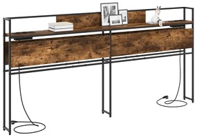 vidaXL Κεφαλάρι Αποθήκης Καπνιστή δρυς 180 cm Επεξεργασμένο ξύλο
