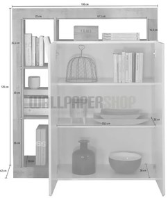 ΜΠΟΥΦΕΣ ΞΥΛΟ ΑΚΑΚΙΑΣ ΚΑΦΕ 145x87x45