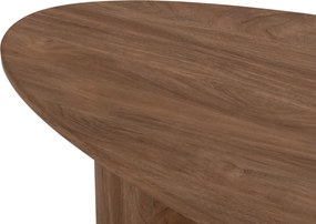 ΤΡΑΠΕΖΙ ΣΑΛΟΝΙΟΥ ΟΒΑΛ ALPER HM18327 MDF ΣΕ SONAMA ΧΡΩΜΑ 110x60x40Υεκ