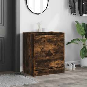 vidaXL Παπουτσοθήκη Καπνιστή Δρυς 60x42x69 εκ. από Επεξεργ. Ξύλο