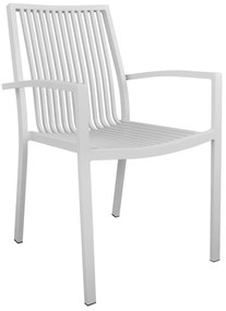 Καρέκλα BRONCA C5130.01 Αλουμινίου Λευκή 54,2x59x83,5Υ εκ. 54.2x59x83.5 εκ.