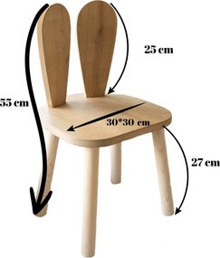 Παιδική Καρέκλα Καφέ CLETRE 30x25x30