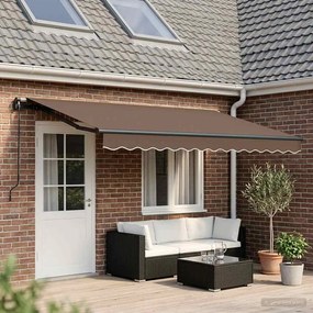 vidaXL Σκηνίτσα Αναδιπλούμενη Taupe 4 x 2 m ύφασμα