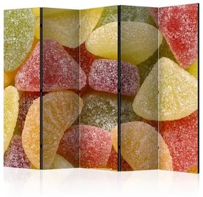 Διαχωριστικό με 5 τμήματα - Tasty fruit jellies II [Room Dividers]