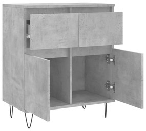 vidaXL Ντουλάπι Γκρι Σκυροδέματος 60x35x70 εκ. Επεξεργασμένο Ξύλο