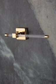 Stewehome επίχρυσο πολυτελές ανοιχτό πλαστικό χαρτοθήκη τουαλέτας με βίδες Χρυσό